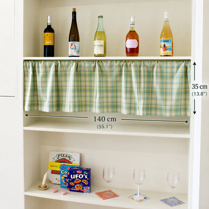 Vintage Check Door Curtain