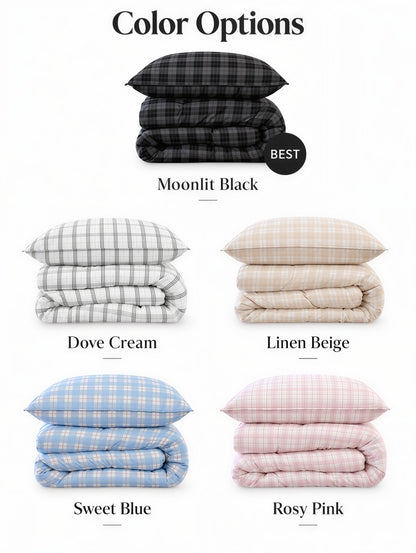 Cloud Check Comforter Set