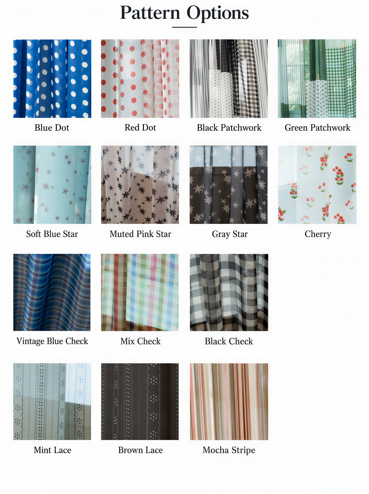 Retro Patchwork Chiffon Door Curtain
