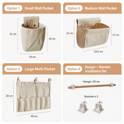 Canvas Wall Pocket Organizer