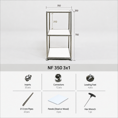Mid-Century DIY 3-Tier Modular Shelf