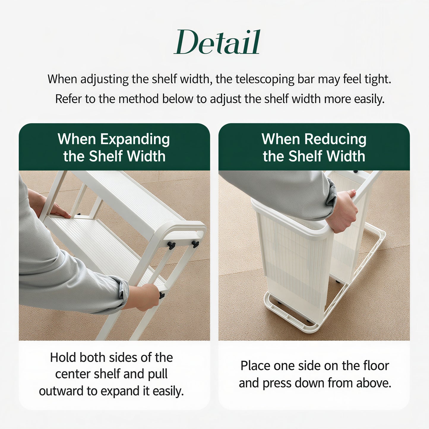 Adjustable Desk Storage Shelf (2-Tier)
