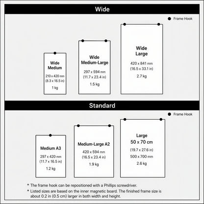 Stainless Steel Magnetic Wide Frame