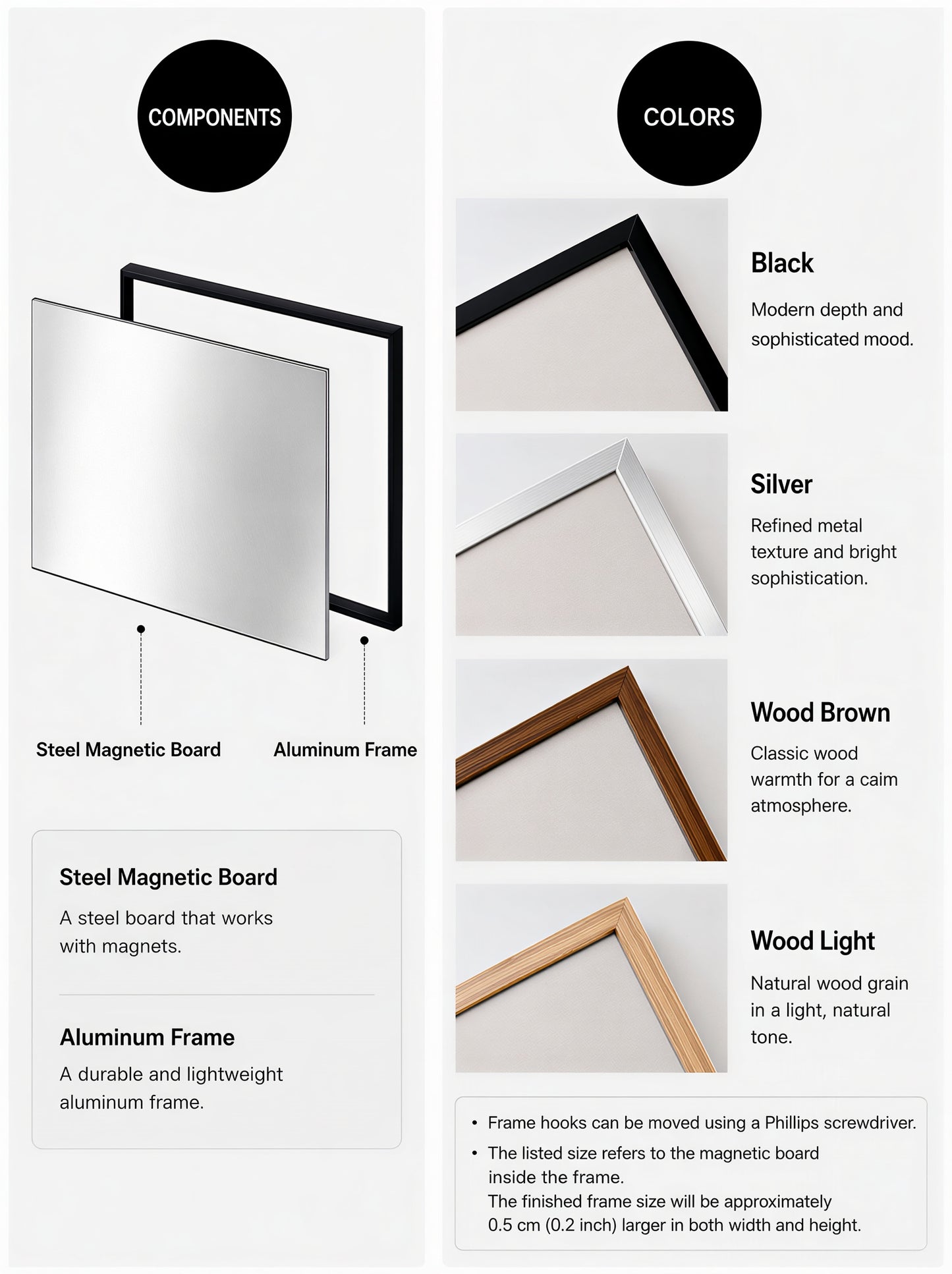 Stainless Steel Magnetic Wide Frame