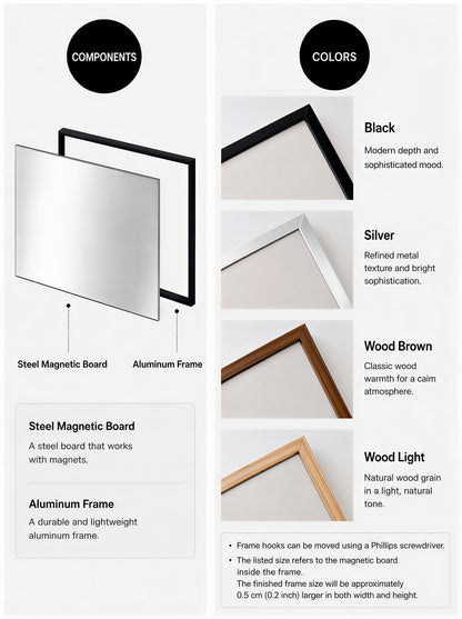 Stainless Steel Magnetic Wide Frame