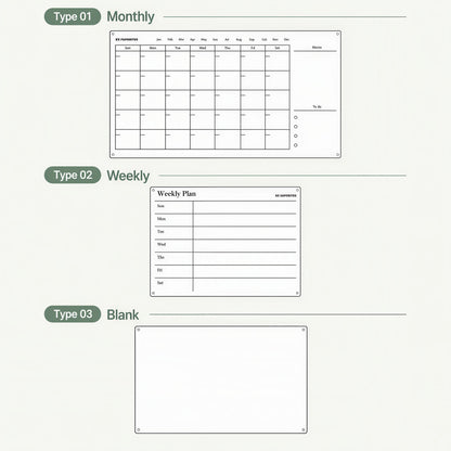 Acrylic Magnetic Memo & Planner Board