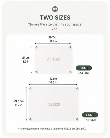 Acrylic Magnetic Memo & Planner Board