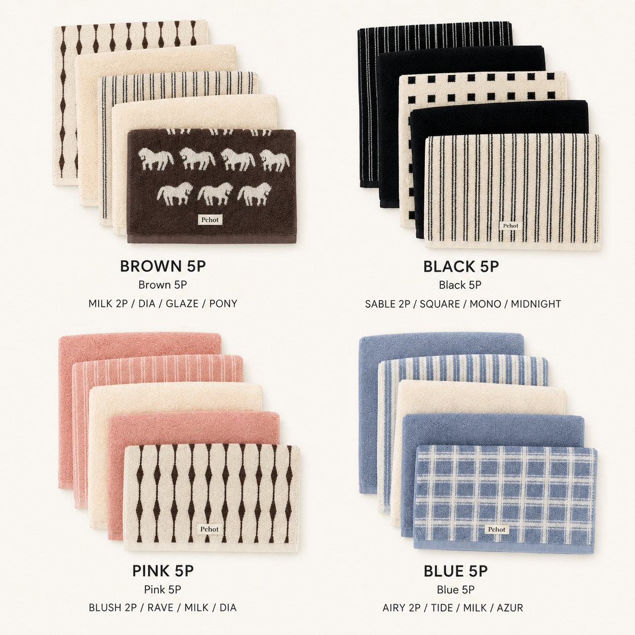 Slow Bath Design Soft 40s Cotton Towel Sets