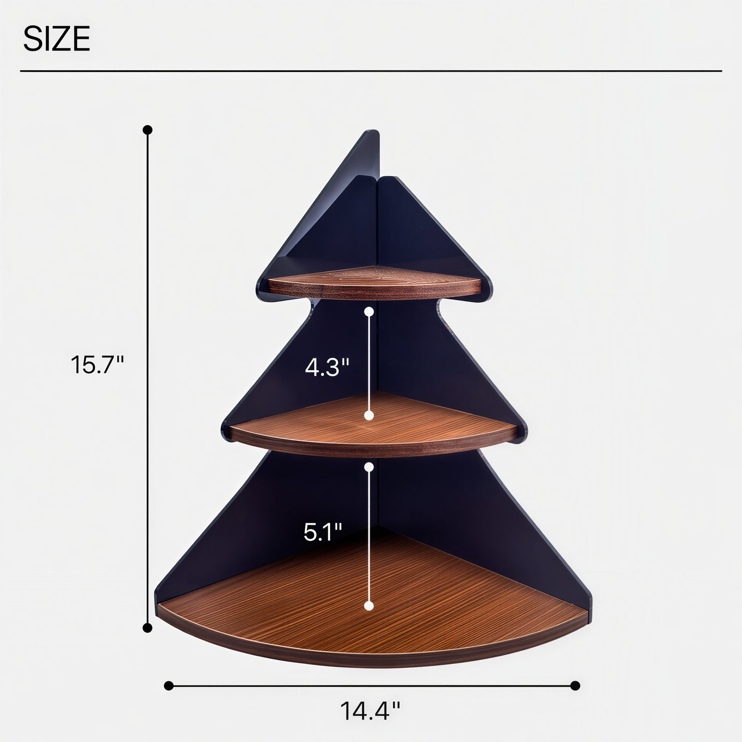 3-Tier Corner Tree Storage Shelf