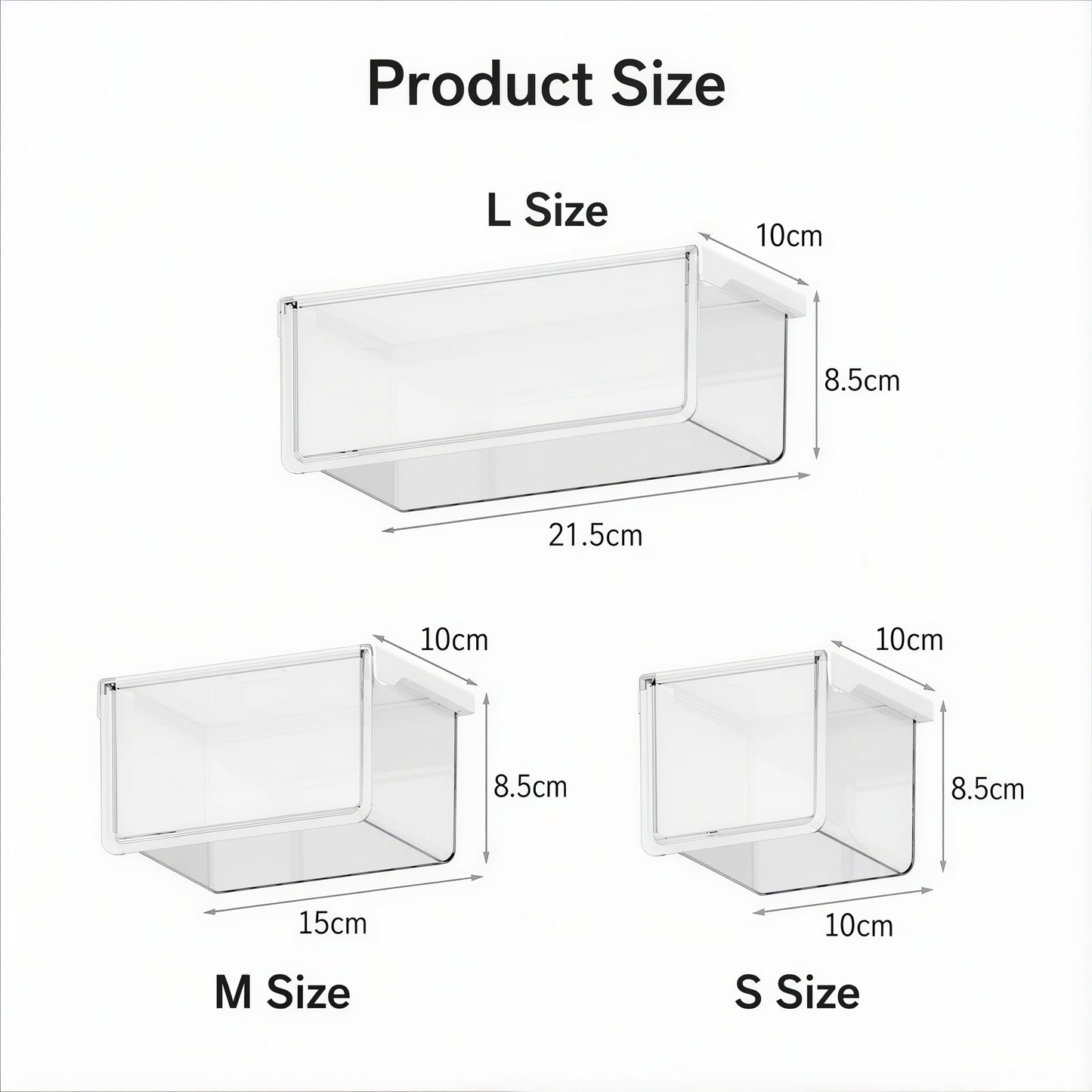 Clear Stash Adhesive Mini Drawer