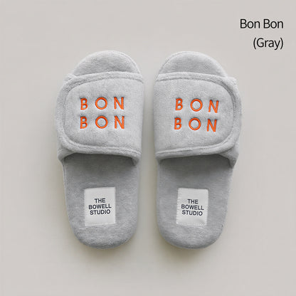 BWTZ Terry Velcro Memory Foam House Slippers