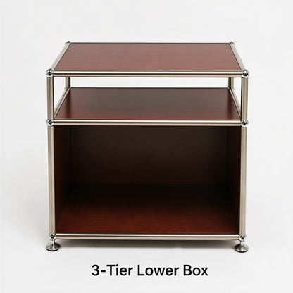Mid-Century Birch 3-Tier Modular Shelf