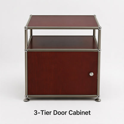 Mid-Century Birch 3-Tier Modular Shelf