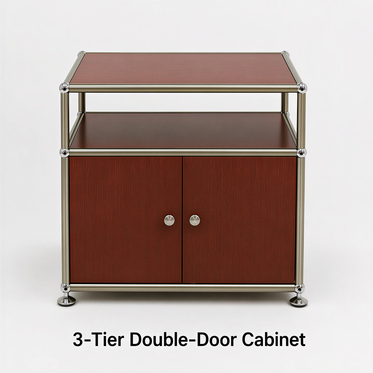 Mid-Century Birch 3-Tier Modular Shelf