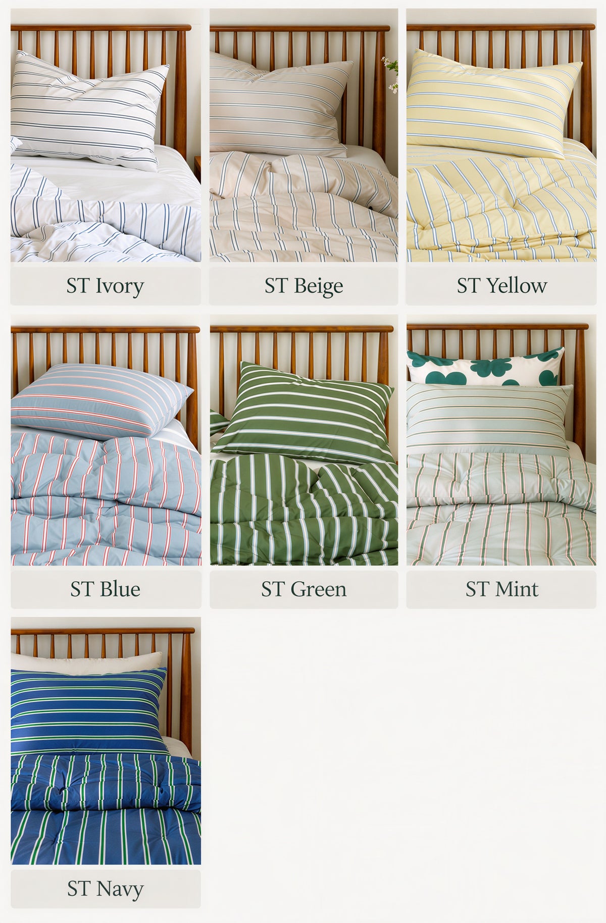 Self-Warming Stripe Comforter Set