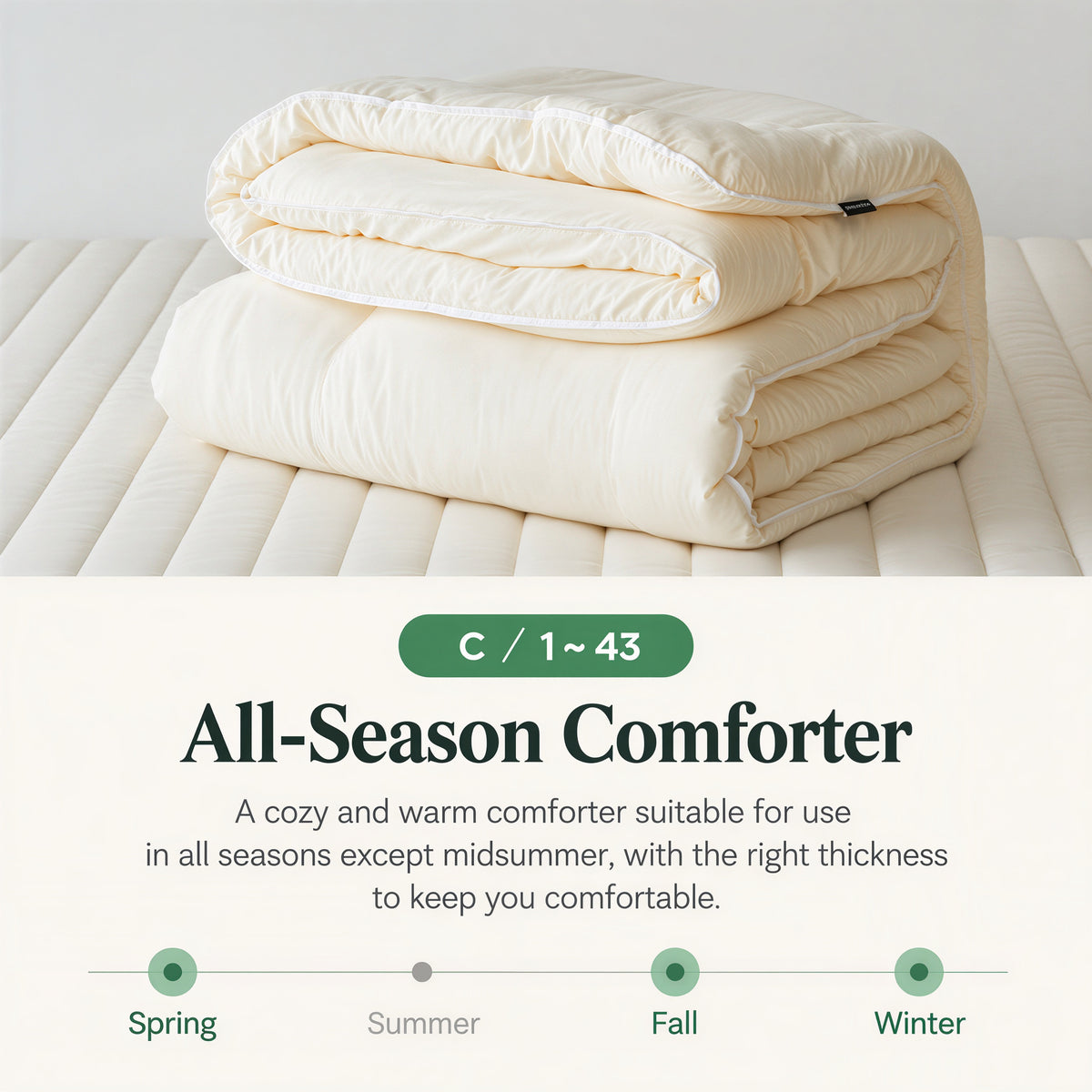 Castella Stripe Cloud Comforter Set