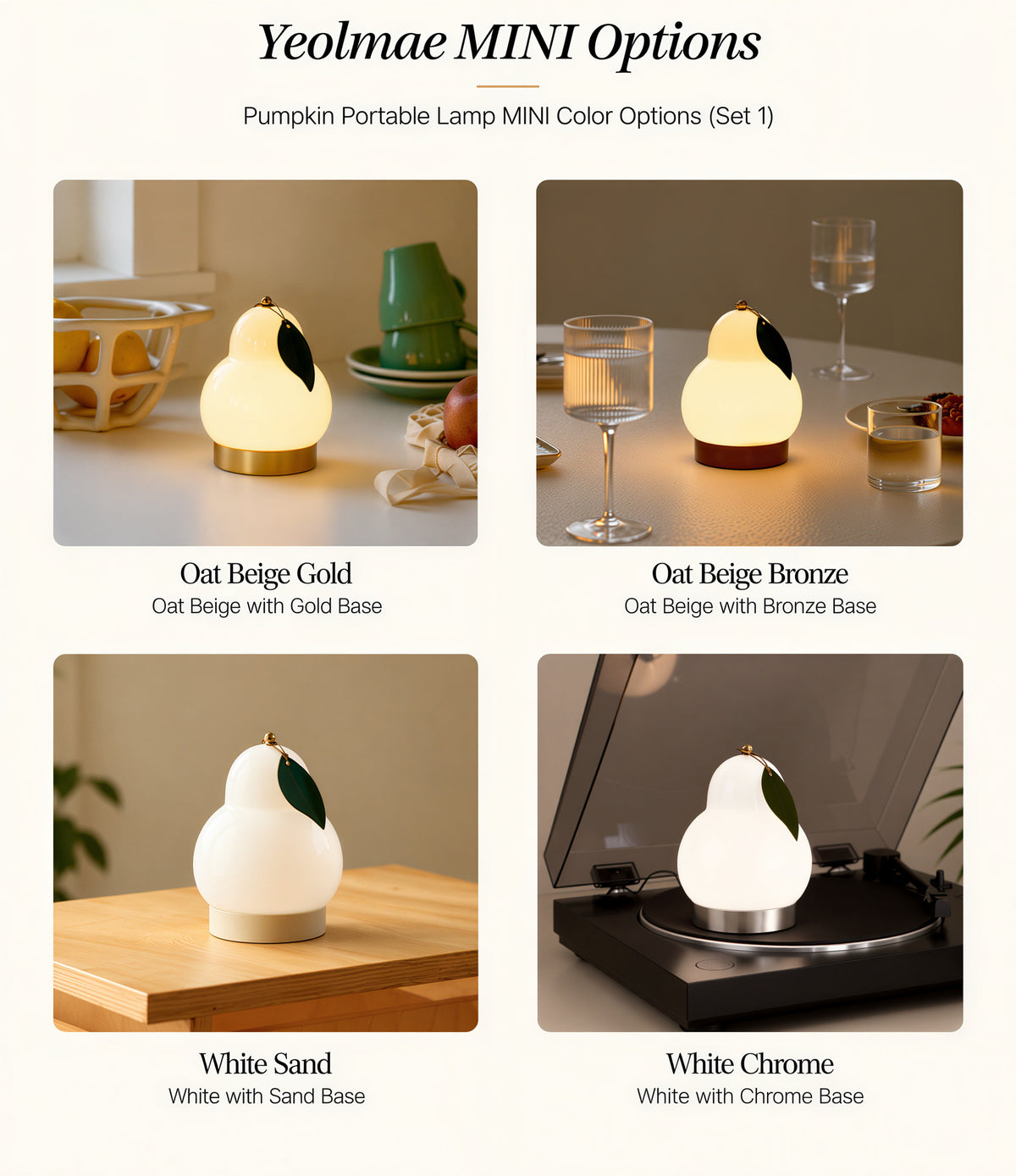 Pearl Fruit Portable Lamp Set (2-Piece)