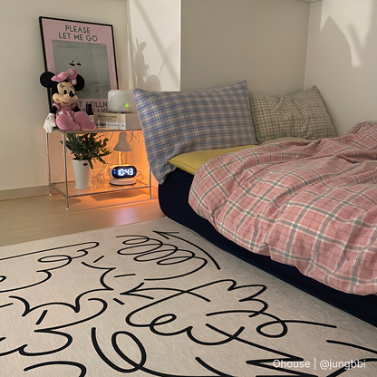 Doodle Pattern Area Rug