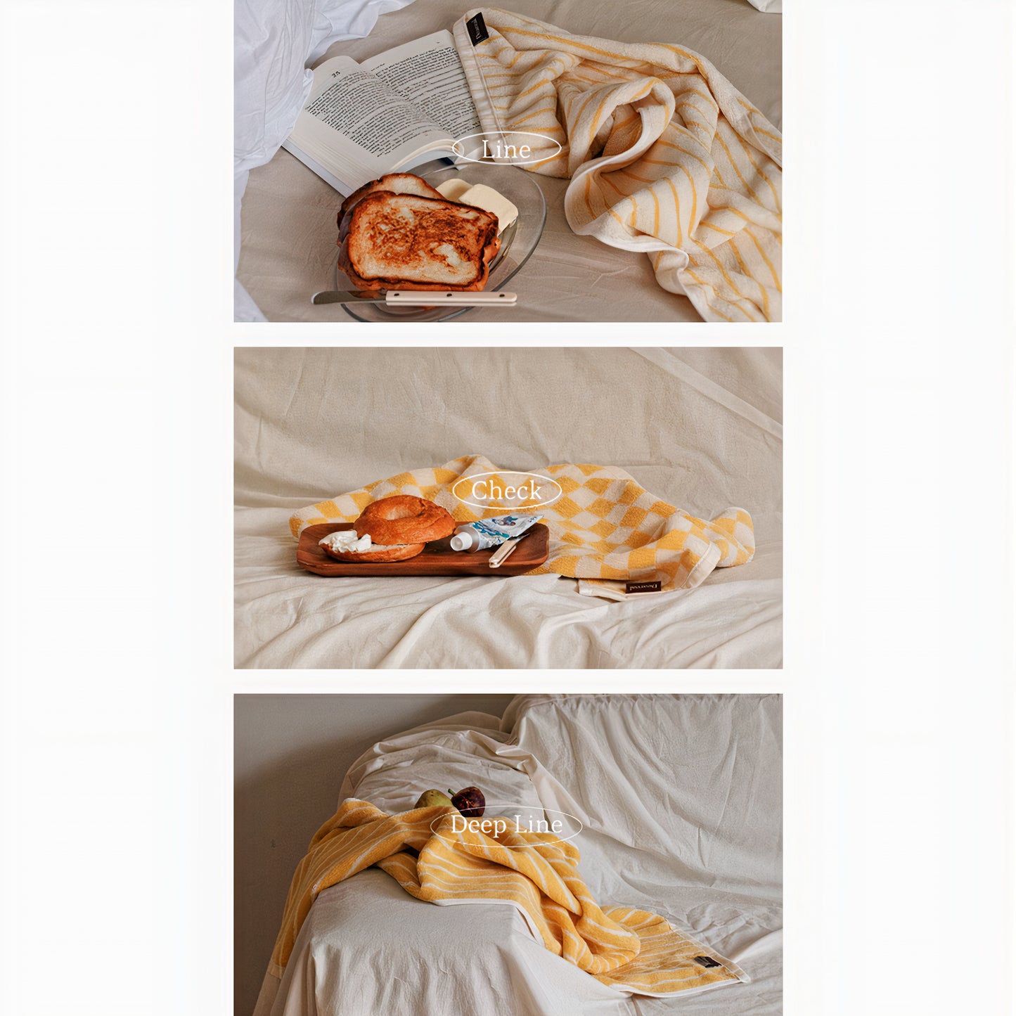 The Mood Towel Gift Set – Soft Butter Collection (4-Pack)