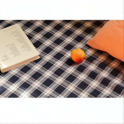 Vintage Check Cotton Mattress Fitted Sheet - lifestyle