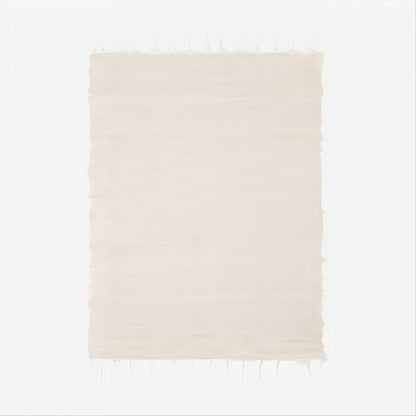 Natural Cotton Fringe Rug