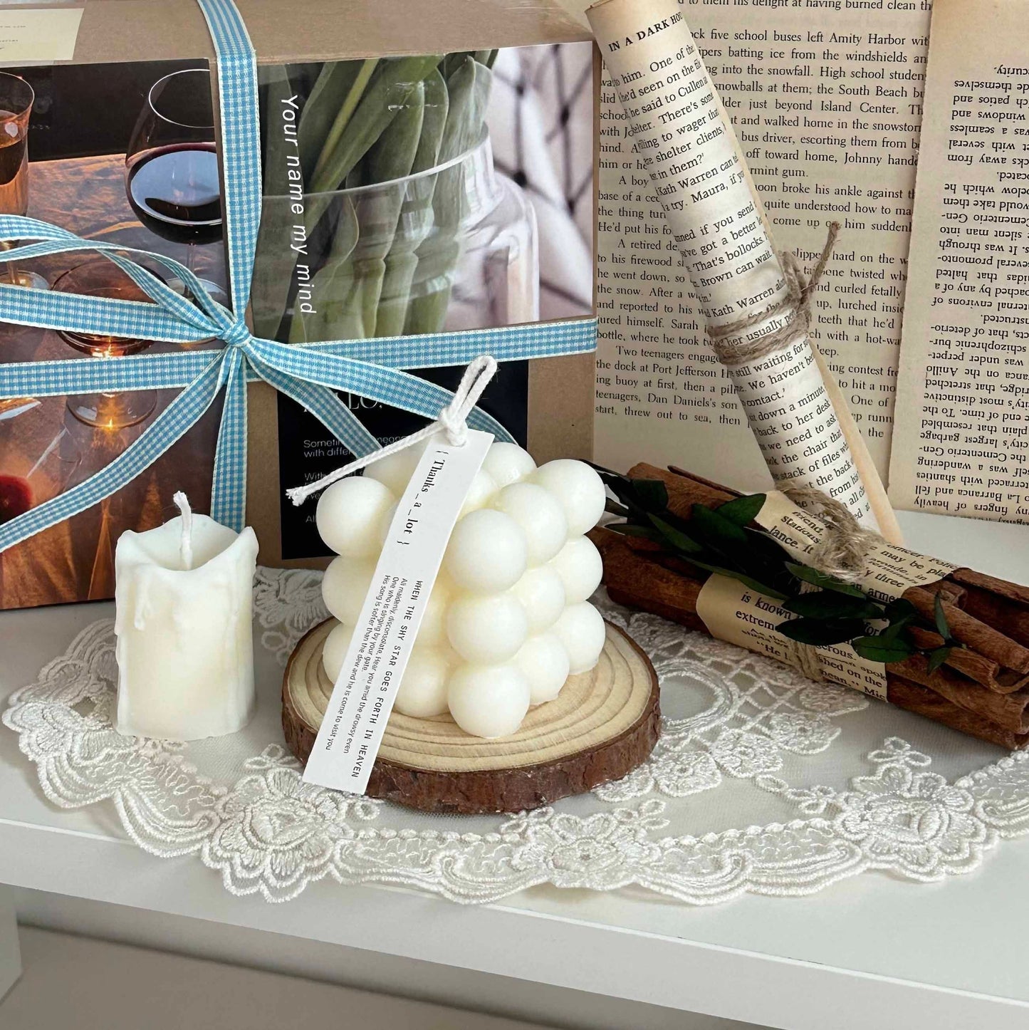 6-Piece Bubble Candle & Home Décor Gift Set