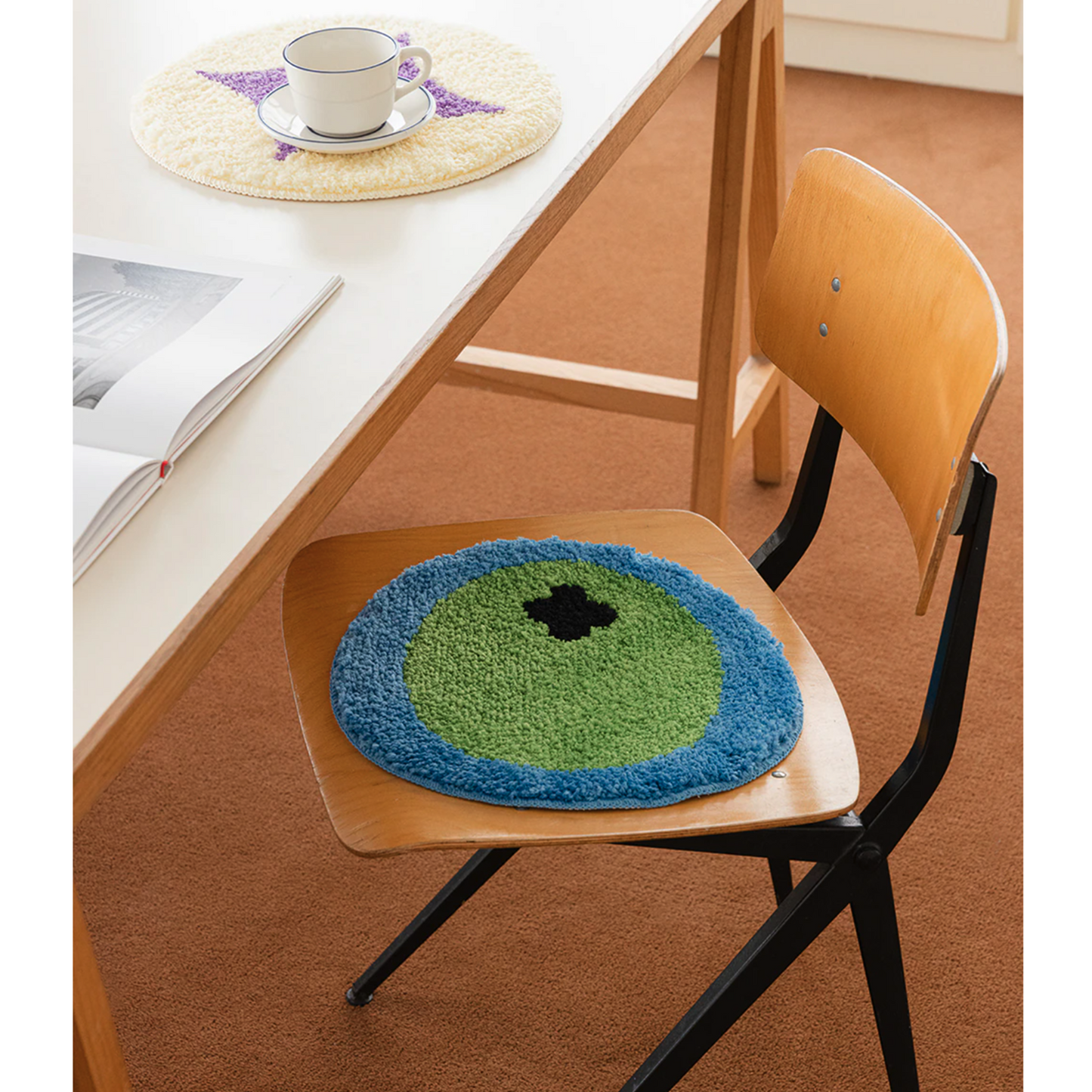 Little Things Circular Accent Rug - lifestyle