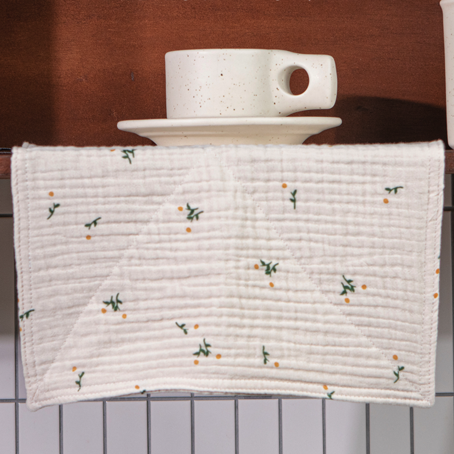 Micro Pattern Cotton Gauze Kitchen Towel