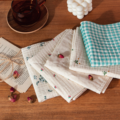 Micro Pattern Cotton Gauze Kitchen Towel