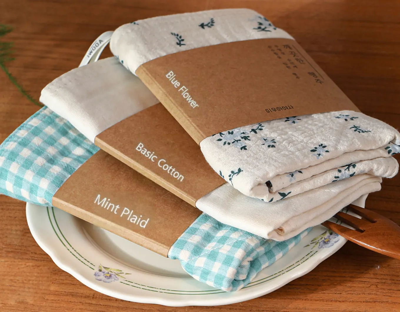 Micro Pattern Cotton Gauze Kitchen Towel