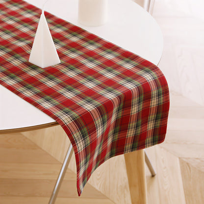 Classic Plaid Cotton Table Runner