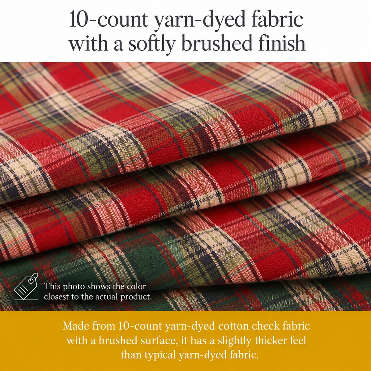 Classic Plaid Cotton Table Runner