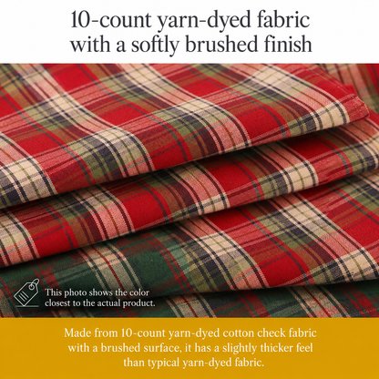 Classic Plaid Cotton Table Runner