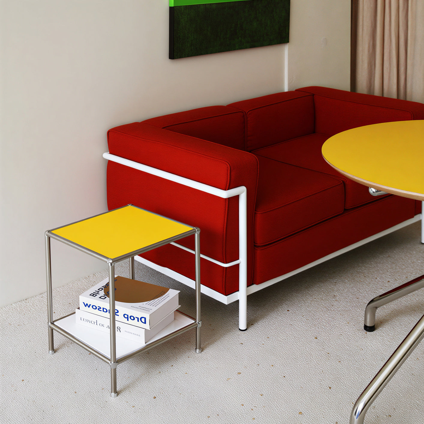 2 Tier Sqaure DIY Modular Storage Side Table