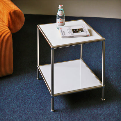 2 Tier Sqaure DIY Modular Storage Side Table