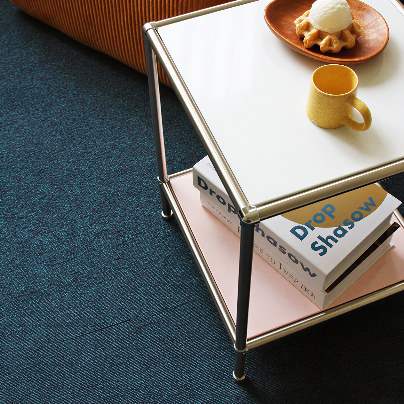 2 Tier Sqaure DIY Modular Storage Side Table