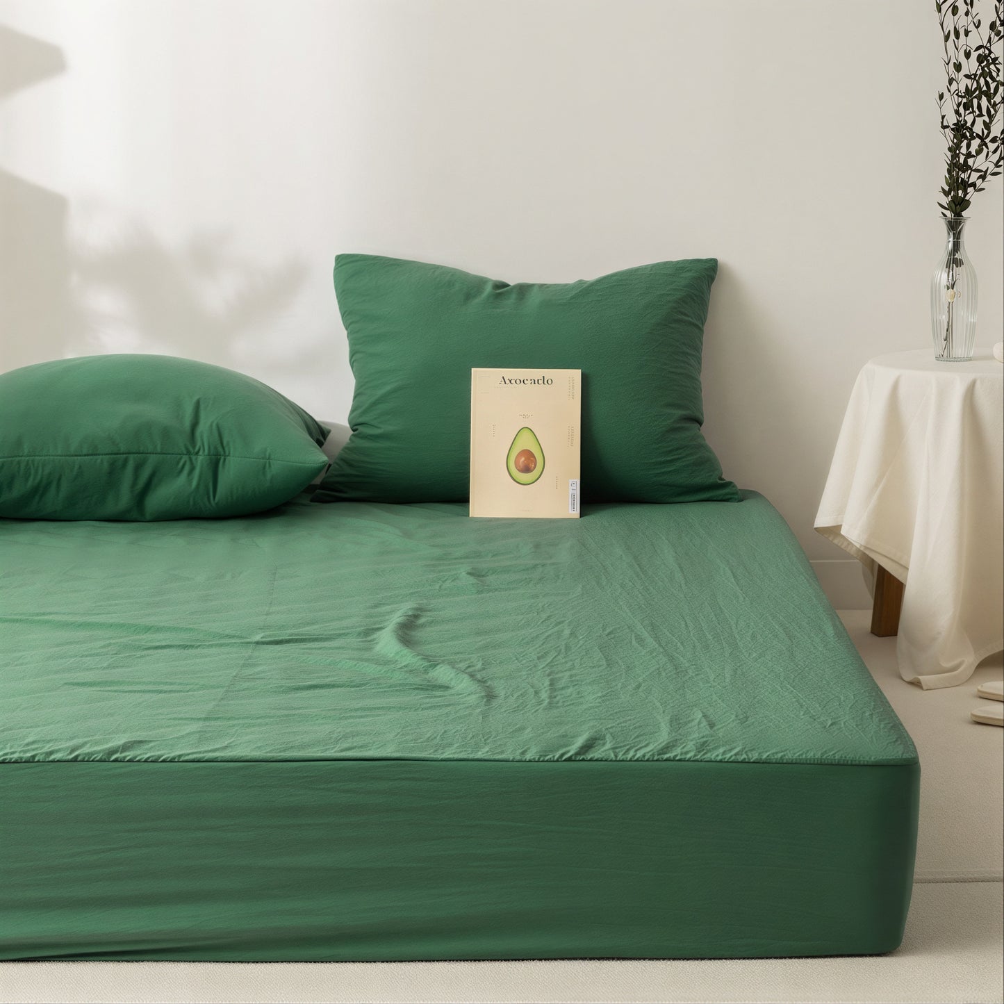 Pure Touch Antibacterial Washed Mattress Fitted Sheet - lifestyle