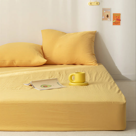 Pure Touch Antibacterial Washed Mattress Fitted Sheet - detail view