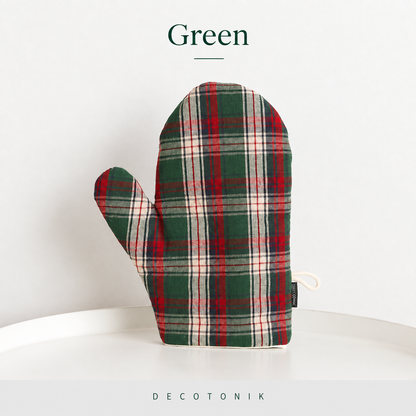 Classic Plaid Cotton Oven Mitt