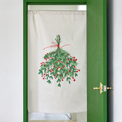 Christmas Bouquet Door Curtain