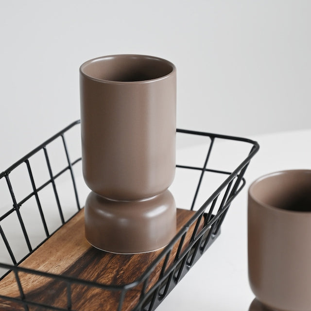 Ceramic Pedestal Mug – Sculptural Decor Piece - image 6 of 7