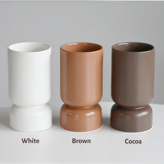 Ceramic Pedestal Mug – Sculptural Decor Piece - detail view