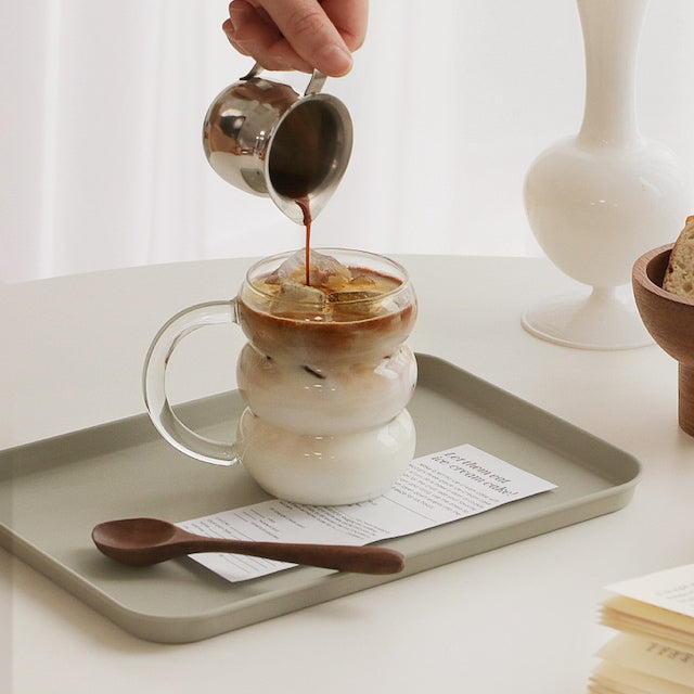 Bubble Heat-Resistant Glass Mug - close up