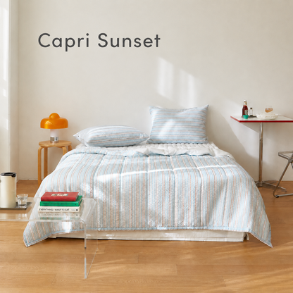 Dear Summer Seersucker Summer Comforter Set