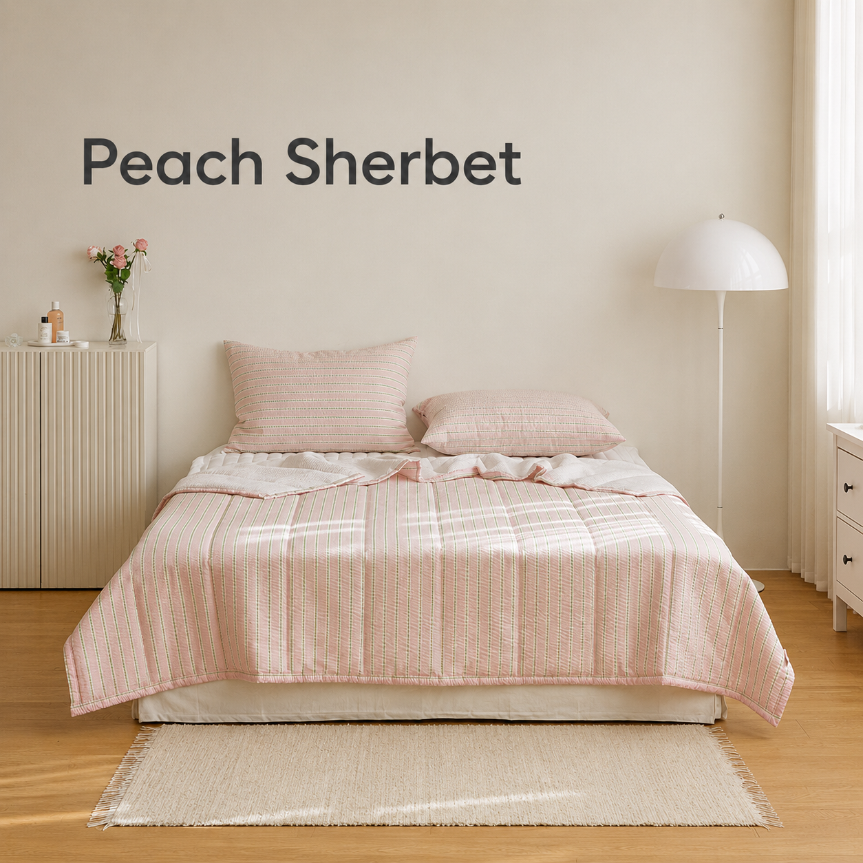 Dear Summer Seersucker Summer Comforter Set
