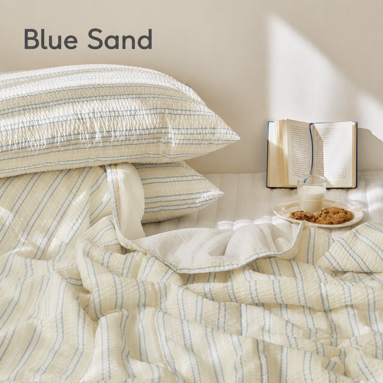 Dear Summer Seersucker Summer Comforter Set
