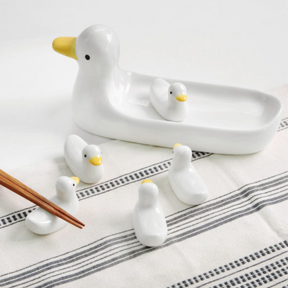 Duck Family Spoon Rest Set (6-Piece)
