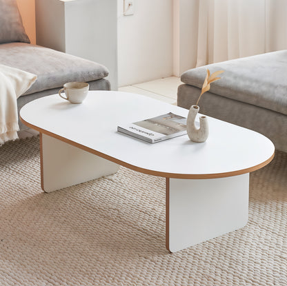 White Solid Wood Coffee Table