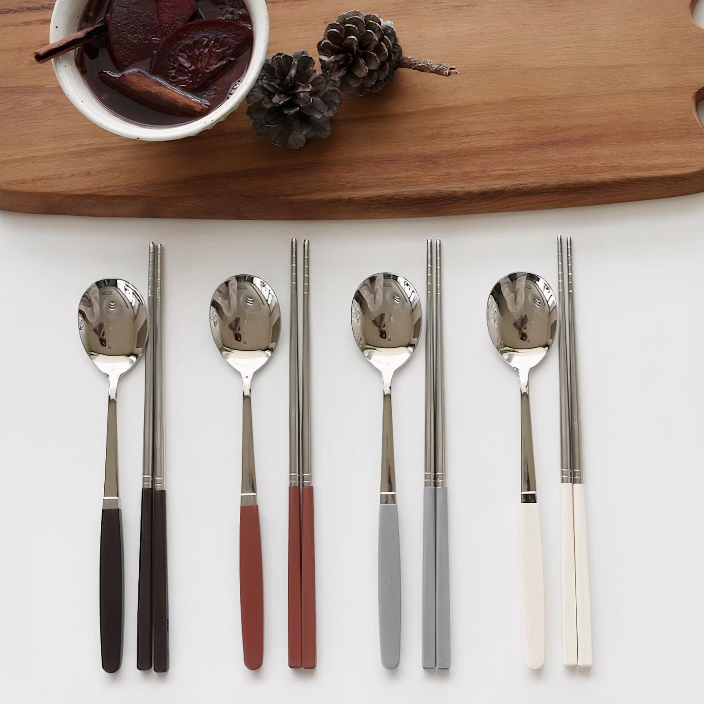 Kamome Velvet-Tone Spoon & Chopsticks Set of 2 - lifestyle