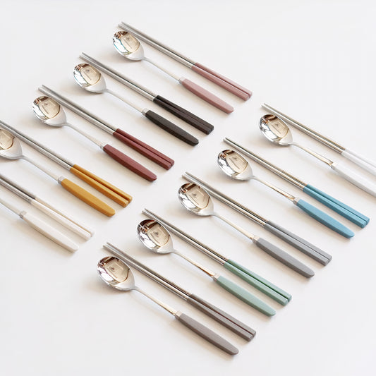 Kamome Velvet-Tone Spoon & Chopsticks Set of 2